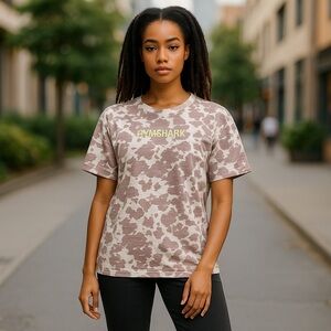 Gymshark‎ Oversized Camo Tee size L